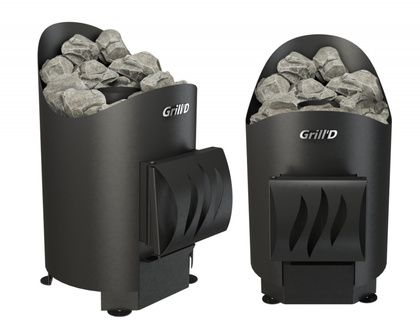 Печь для бани GrillD Aurora mini short black в Шымкенте